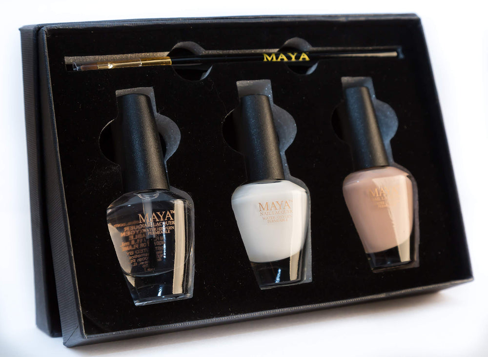 MAYA nail polish swatches reveal shade range and finishes.