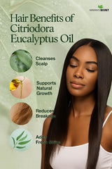 Mayan's Secret Citriodora Eucalyptus oil dropper for precise, diluted applications.