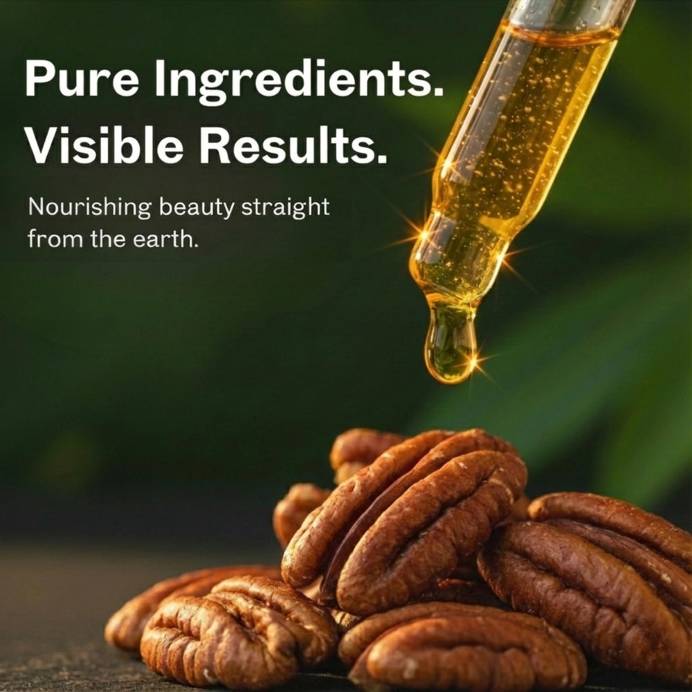 Vegan and clean formula from Mayan's Secret Pecan Oil.