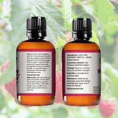 Mayans Secret Red Raspberry Seed Oil natural ingredients free of fillers.
