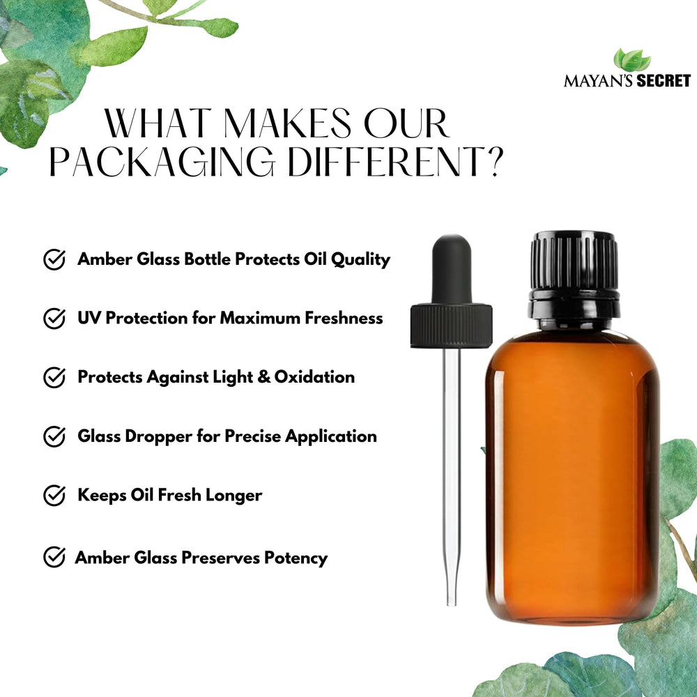 Mayan's Secret vegan cruelty-free label signals ethical, quality-tested oil.