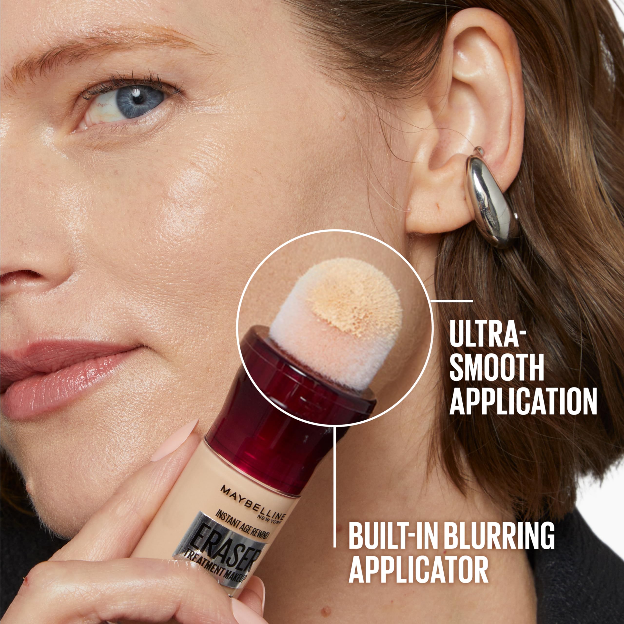 Maybelline foundation all-day comfort with non-greasy, non-comedogenic formula.