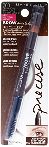Maybelline Brow Precise Pencil sharpened tip enabling accurate brow shaping.