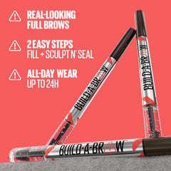 Maybelline Build-A-Brow fuller brows offer a natural look that lasts all day.