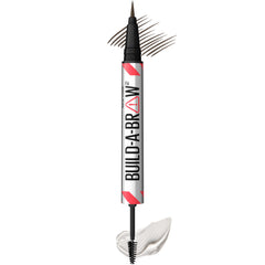 Maybelline Build-A-Brow pen strokes create natural hair-like brows for fuller look.