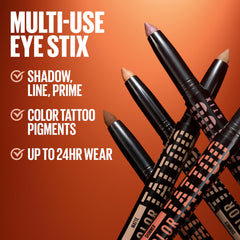 MAYBELLINE Color Tattoo Eye Stix 24 hour tattoo close up reveals rich color.
