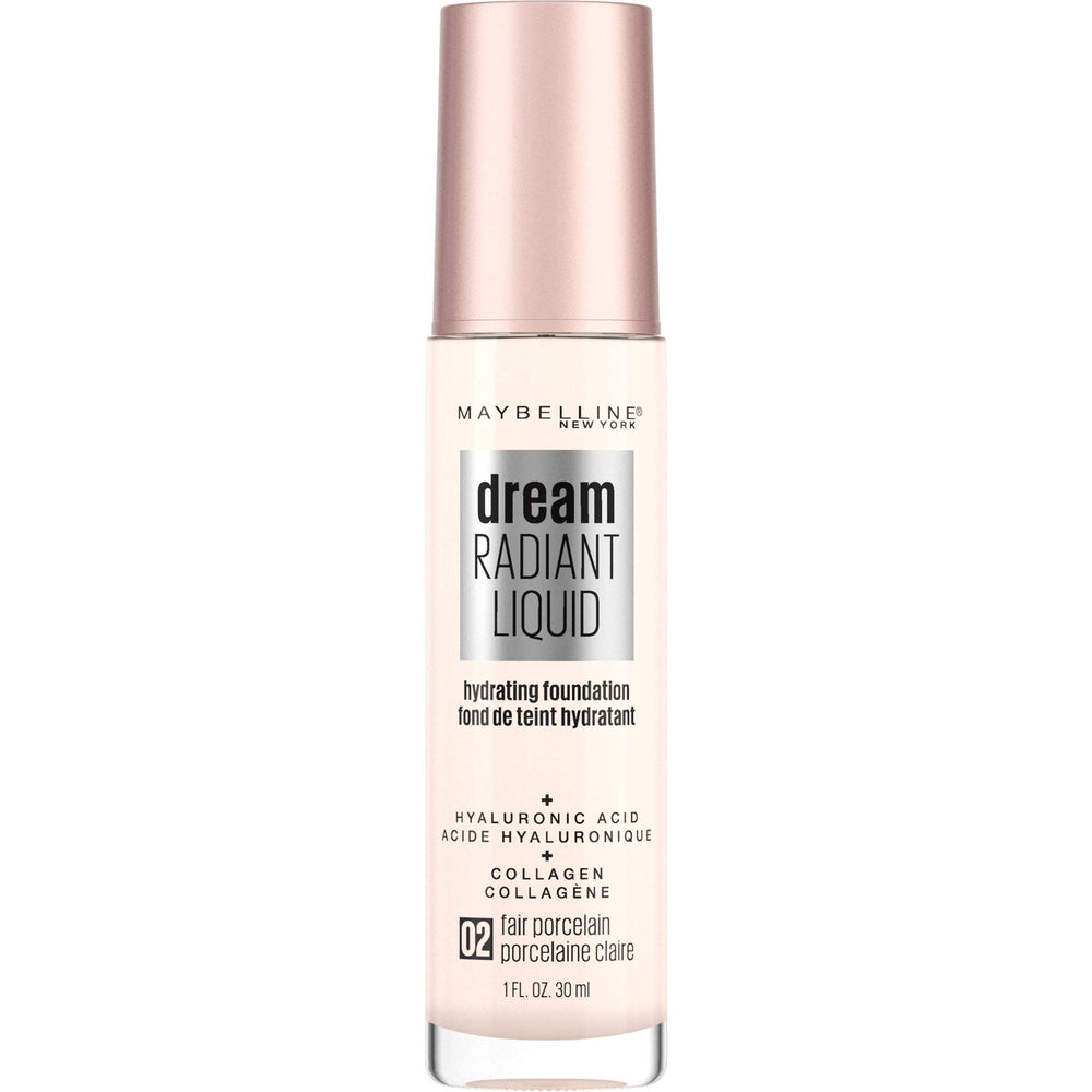 Maybelline Dream Radiant Liquid porcelain swatches show even, natural coverage.