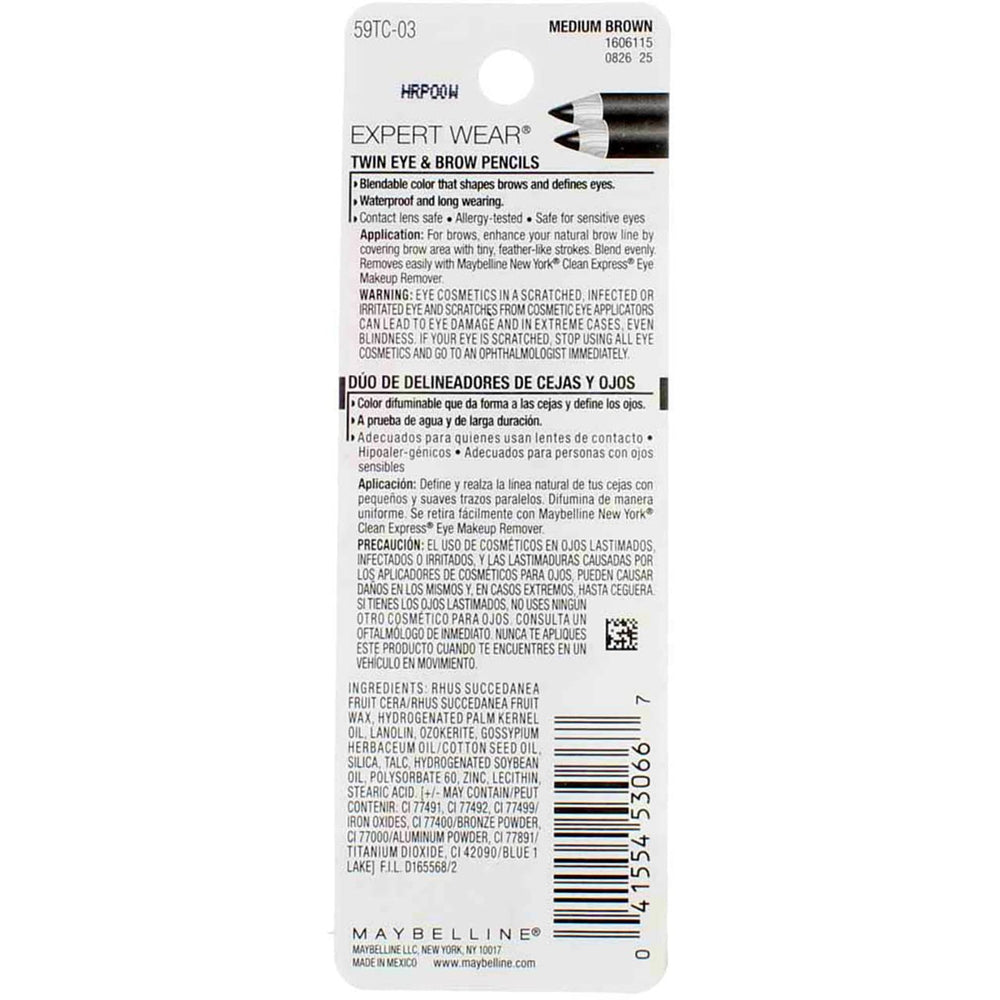 Medium Brown shade enhances natural brows and subtly defines lashes.