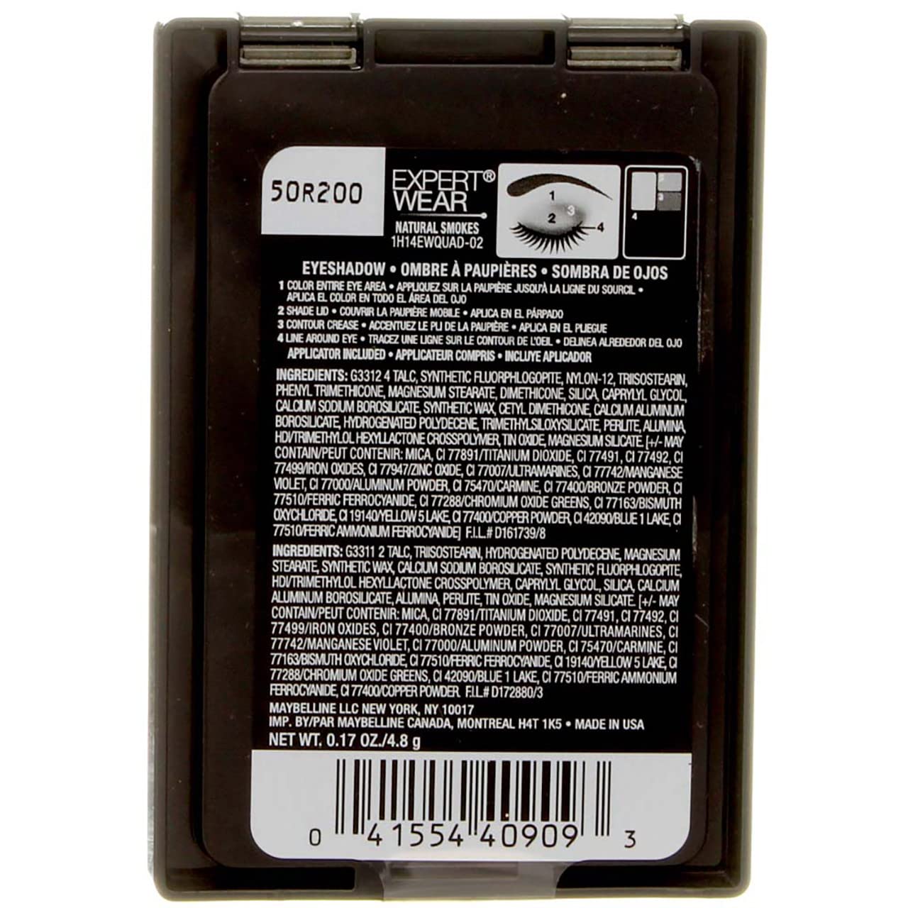 Darkest shade lines lashes for definition using a dampened brush