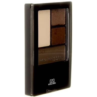 Compact packaging of Maybelline quads is travel-friendly