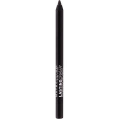 Maybelline Eyestudio Lasting Drama Onyx swatch shows rich matte color and waterproof wear.