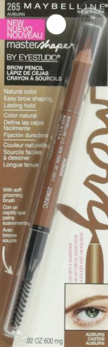 Maybelline Eye Studio Master Shape Brow Pencil features a soft grooming brush for easy blending.