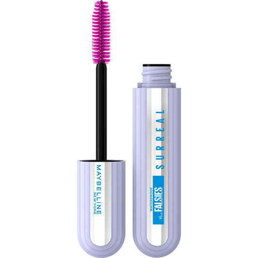 Maybelline Falsies Surreal Extensions mascara bottle with sleek packaging and waterproof formula.