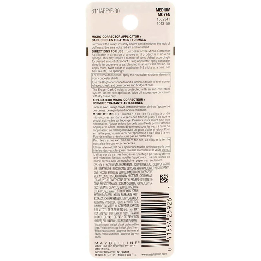 Maybelline Instant Age Rewind Eraser brightens under-eye area with Goji Berry and Haloxyl