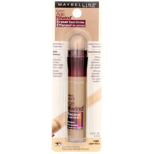 Maybelline Instant Age Rewind micro-corrector applicator close-up delivering precise coverage.