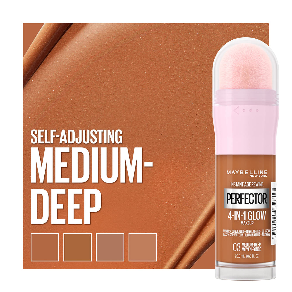 Maybelline Instant Age Rewind Glow compact-case for on-the-go touchups.