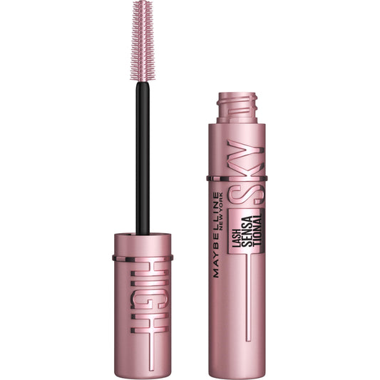 Maybelline Lash Sensational Sky High brush close-up showing flex tower lift for fuller lashes.