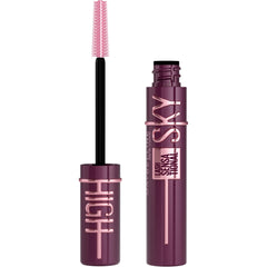 Maybelline Lash Sensational Sky High Burgundy Haze bottle showing bold shade for drama
