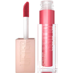 Maybelline Lifter Gloss Heat bottle demonstrates hydration and radiant shine for lips