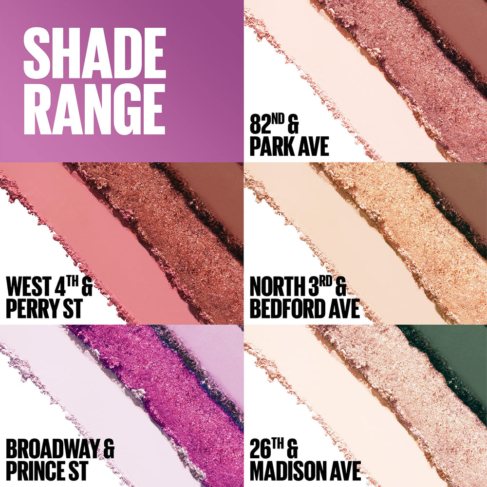 Maybelline Shadow Blocks creamy pigment swatches glide smoothly for precise application.