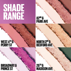 Maybelline Shadow Blocks creamy pigment swatches glide smoothly for precise application.
