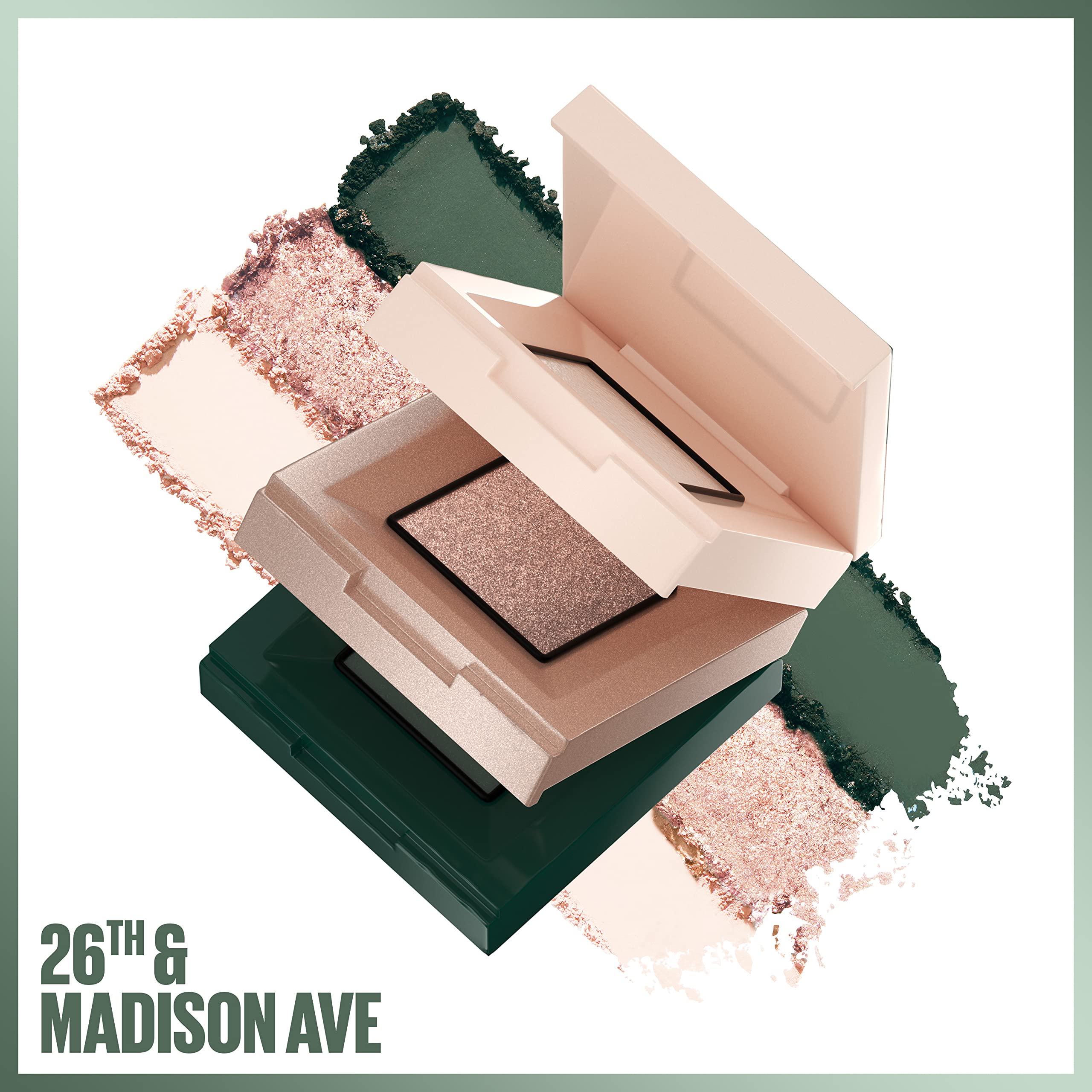 Maybelline Shadow Blocks urban compact packaging for on-the-go makeup routines.