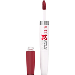 Maybelline Super Stay 24 cap closeup, sleek packaging ideal for on-the-go use.