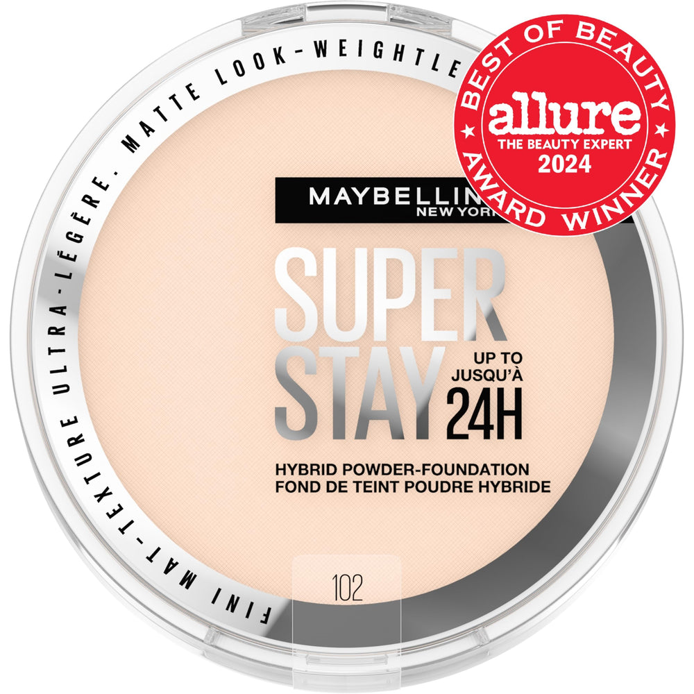 Maybelline Super Stay Hybrid foundation offers weightless feel and easy blending.