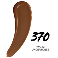Maybelline Lumi-Matte foundation dispenser highlights smooth application for buildable coverage.