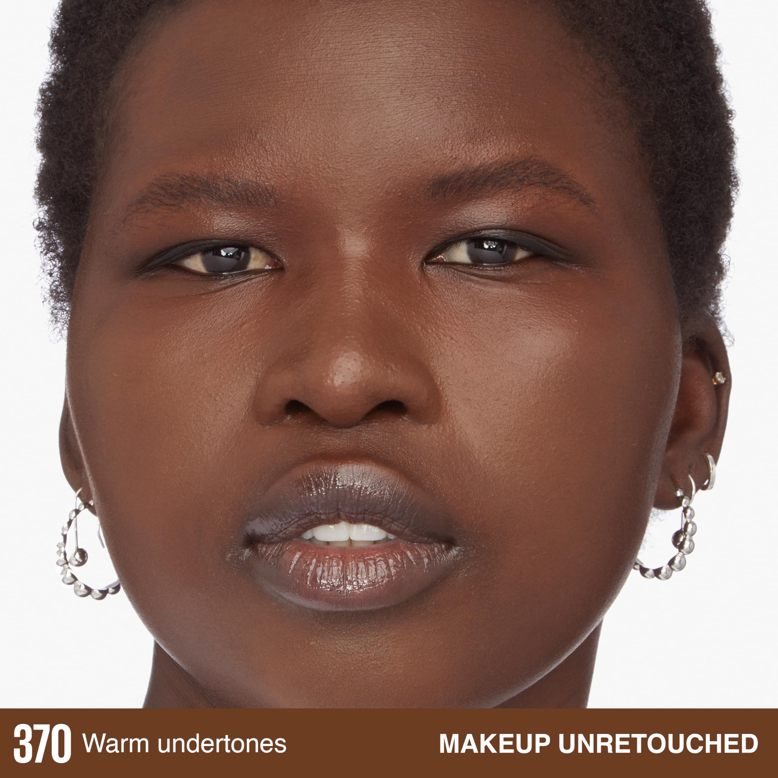 Maybelline Lumi-Matte foundation swatches in multiple shades for seamless color match.