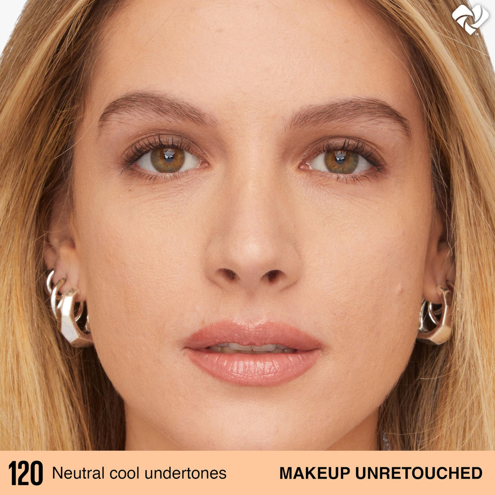 Texture of Maybelline Lumi-Matte foundation blends smoothly on skin for natural finish