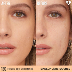 Wear test of Maybelline foundation demonstrates sweat and transfer resistance