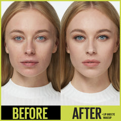 Maybelline Super Stay quick touch-up mirror for on-the-go use.