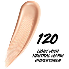 Application demo image for Maybelline tint delivering weightless, long wear finish
