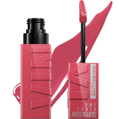 Maybelline Super Stay Vinyl Ink lip color bottle with applicator for all-day shine