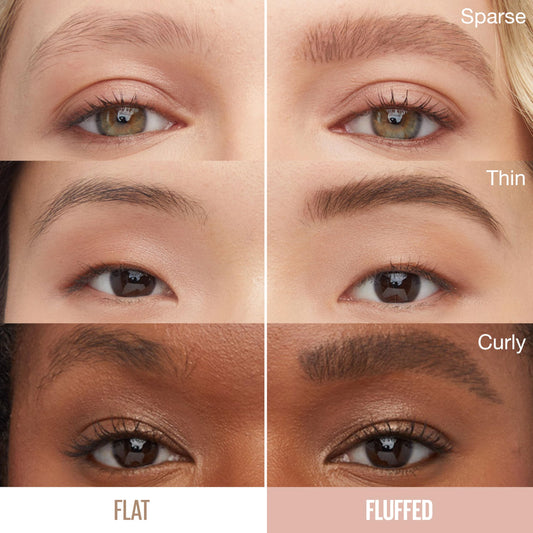 Maybelline Superfluff Brow Mousse airy formula adds light volume