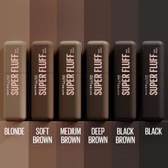 Maybelline Superfluff Brow Mousse Medium Brown shade for natural fullness