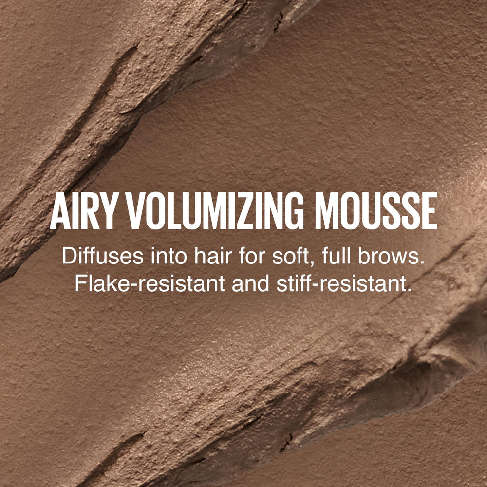 Maybelline Superfluff Brow Mousse Soft Brown shade for subtle definition
