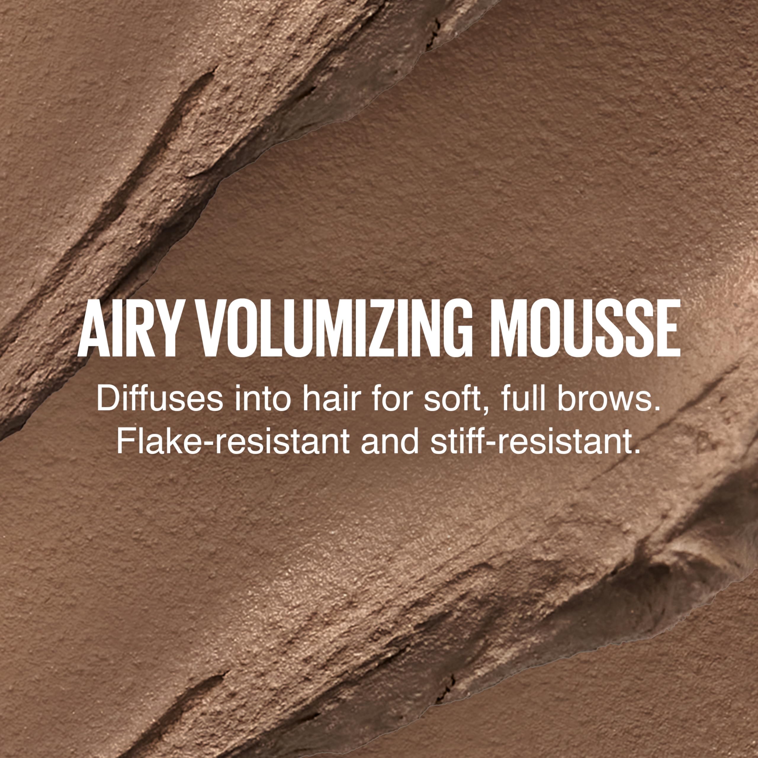 Maybelline Superfluff Brow Mousse provides natural finish in any lighting
