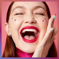 Maybelline SuperStay Matte Ink birthday cake scent detail on packaging