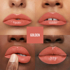 Maybelline Super Stay Vinyl Ink lip swatch displaying glossy, long wear shine.