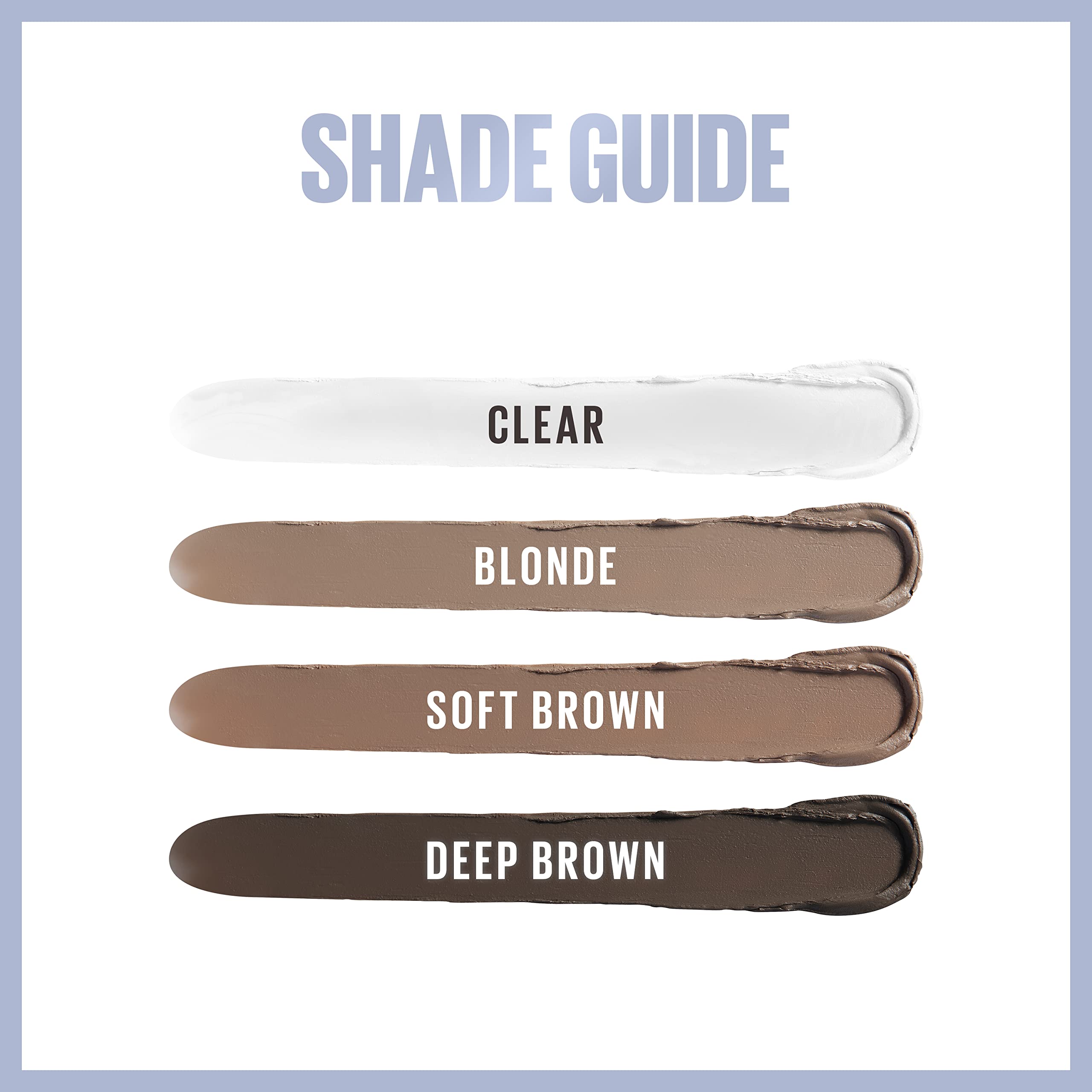 Maybelline TattooStudio Brow Lift Stick deep brown shade complements brow tones