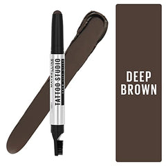 Maybelline TattooStudio Brow Lift Stick packaging shown for travel and touch-ups