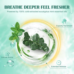 Packaging of Maybeluck eucalyptus mint steamers, gift-ready presentation