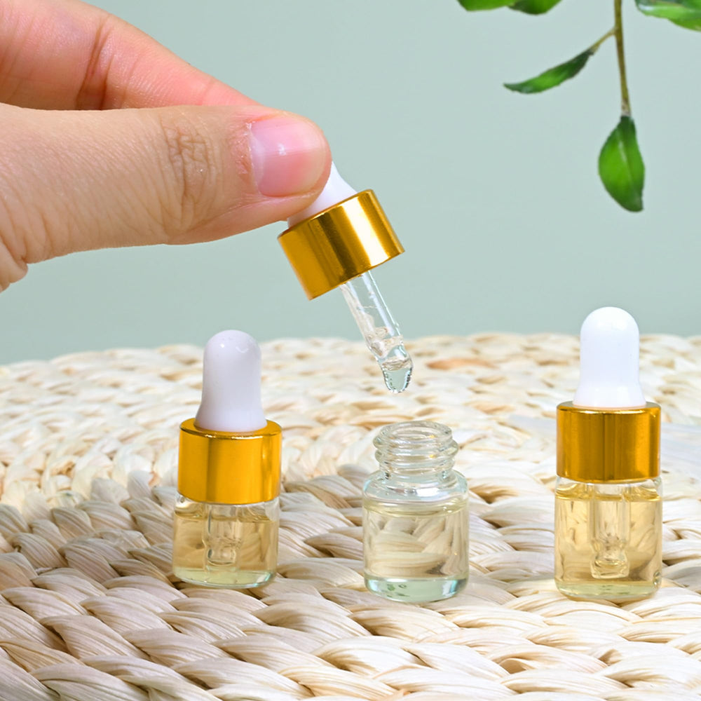 Maydeyy 1ml perfume essential oil bottle silicone top for precise dispensing
