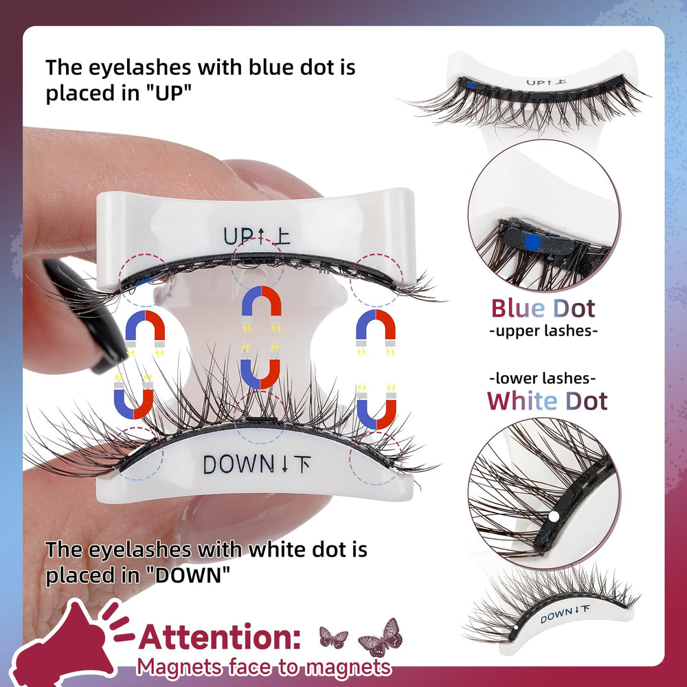 Mayhug easy on and off magnetic lashes for fast routines