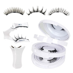 Mayhug magnetic eyelashes 3-pairs kit for glue-free quick daily wear.