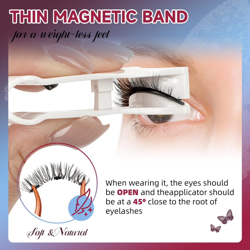 Mayhug magnetic lashes applicator for precise glue-free placement