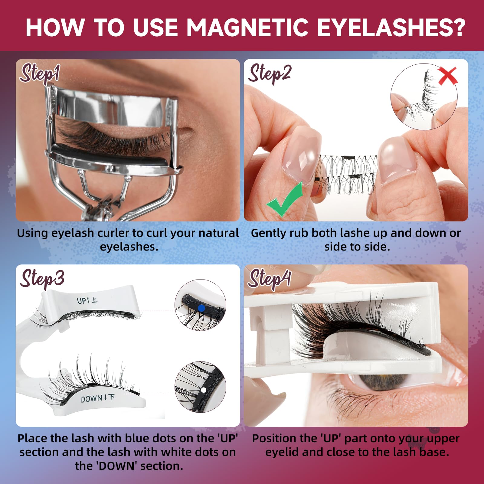 Mayhug reusable magnetic eyelashes for sustainable beauty