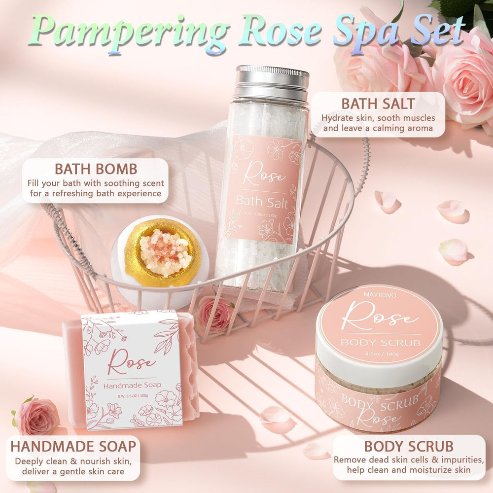Mayicivo rose bath bomb for a relaxing soak